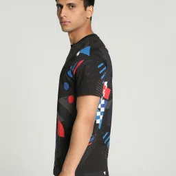 Puma BMW M Motorsport Black Cotton Regular Fit Printed Sports T-Shirt image 3