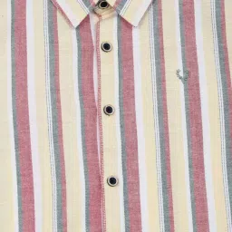 Allen Solly Junior Multicolor Cotton Striped Full Sleeves Shirt image 3