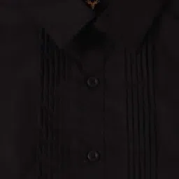 Allen Solly Junior Black Slim Fit Full Sleeves Shirt image 3