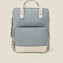 Accessorize London Blue PU Laptop Backpack image 3