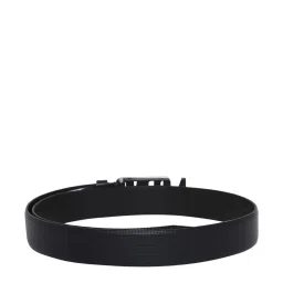 Antony Morato Black Leather Textured Waist Belt image 3