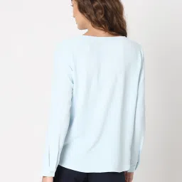 Vero Moda Light Blue Regular Fit Top image 3