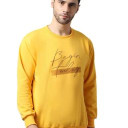 Vimal Jonney Yellow Printed Sweatshirt-picture-21