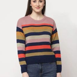 Club York Multicolored Striped Pullover-picture-7