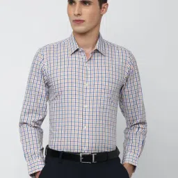 Peter England Multi Slim Fit Checks Shirt-picture-25