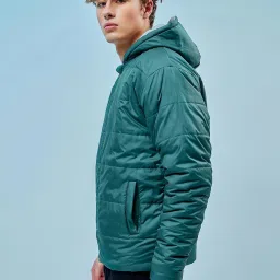 Bewakoof Men Green Nylon Relaxed Fit Casual Jacket image 3