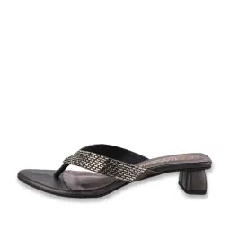 Catwalk Women's Gun Metal Thong Sandals image 3