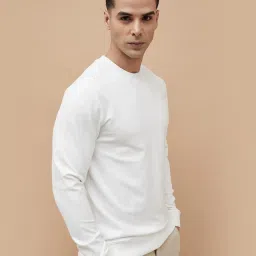 Code By Lifestyle White Regular Fit Embroidered Sweatshirt image 3