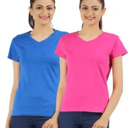 Appulse Blue & Pink Cotton T-Shirt - Pack Of 2-picture-29