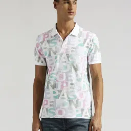 Pepe Jeans White Cotton Regular Fit Printed Polo T-Shirt-picture-16