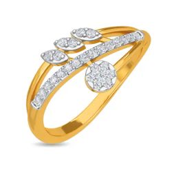 Kisna Diamond & Gold Jewellery Shreeya 14k (585) Diamond & Gold Ring For Women-picture-30