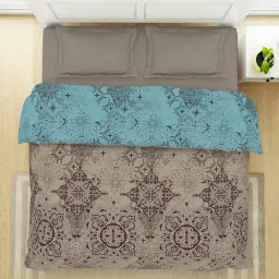 Spaces Alyssum Abstract Cream Cotton Double Bed Quilt image 3