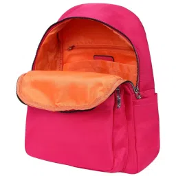 Lino Perros Fuchsia Synthetic Solid Backpack - 12.3 Ltrs image 3