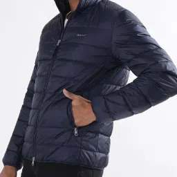 Gant Navy Regular Fit Quilted Quilted Jacket image 3
