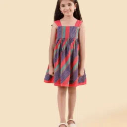 Fabindia Blue Cotton Printed Dress-image-33