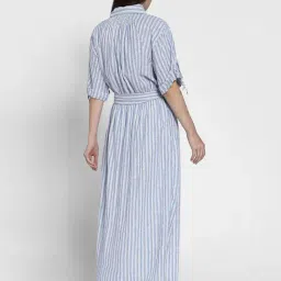 American Eagle Blue Regular Fit Printed Dress image 2