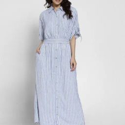 American Eagle Blue Regular Fit Printed Dress-picture-1