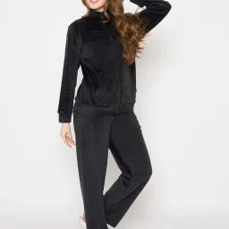 madame m secret MSECRET Black Solid Pyjama Set image 3