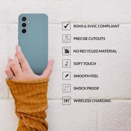 Sprig Liquid Silicone Back Cover for SAMSUNG Galaxy S23 FE 5G (Green) image 4