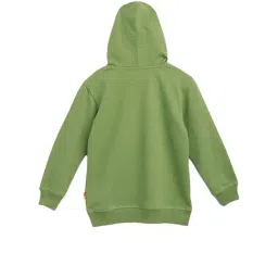 lil tomatoes Li'l Tomatoes Kids Olive Printed Hoodie image 2