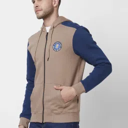 Giordano Fired Brick Regular Fit Colour Block Hooded Sweatshirt image 3