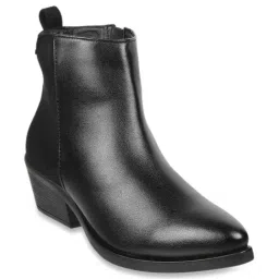 Mochi Women's Black Casual Booties image 2