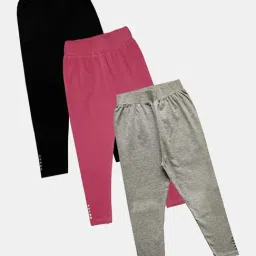 Kiddopanti Kids Multicolor Regular Fit Capri (Pack of 3)-image-28