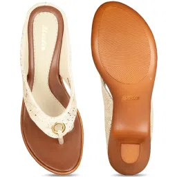 Bata Women's Beige Thong Sandals image 3