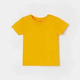 Juniors by Lifestyle White & Yellow Printed Dungaree Set image 3