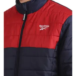 Reebok Blue & Red Full Sleeves High Neck Jacket image 4