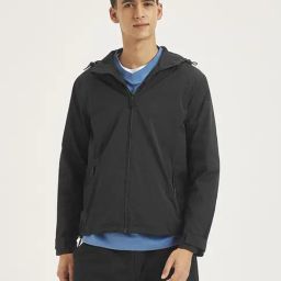 Levi's Black Regular Fit Hooded Jacket-picture-1