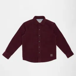 Pantaloons Junior Boys Rhubarb Cotton Shirt-image-4
