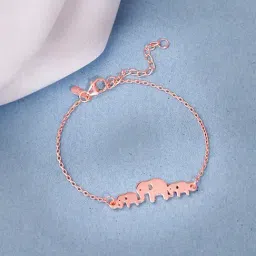 GIVA 925 Sterling Silver Rose Gold Bracelet for Women-image-83