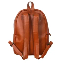 Celtic Brown Leather Backpack image 2