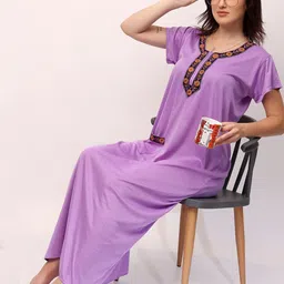 NIGHT KEYS Maxi Nightdress-image-11