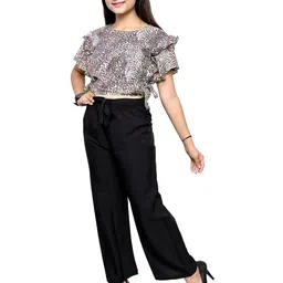 LIME N LEMON Girls Printed Top with Trousers image 5