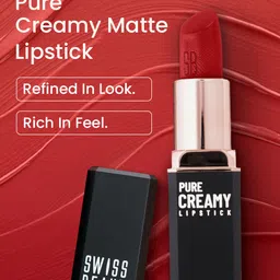 SWISS BEAUTY Pure Creamy Matte Lipstick with Vitamin E & Tea Tree Oil - Beetroot Mauve 8 image 4