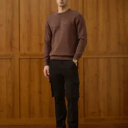 u.s. polo assn. U.S.Polo Association Brand Embossed Varsity Theatre Sweatshirt image 4