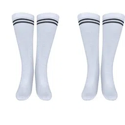 MUKHAKSH Unisex White Socks image 3