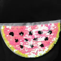 YK Girls Cotton Full Sleeve Sweatshirts With Matching Reverse Sequence Purse image 4