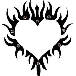 Comet Busters Temporary Body Jewel Studded Heart Tattoo-picture-19
