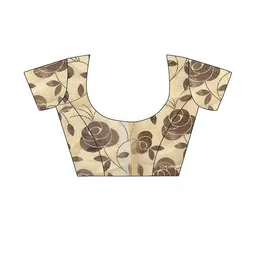 REDFISH Floral Printed Zari Saree image 2