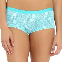 Jockey Teal Print Printed Boy Shorts Panty - 3004 (Colors & Prints May Vary)-picture-12