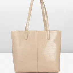 French Connection Animal Textured Structured Shoulder Bag with Laptop Sleeve image 2