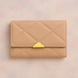 ALL ABOUT HER Women Checked Quilted Three Fold Wallet-picture-34