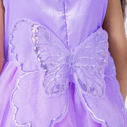 Hopscotch Print Applique Balloon Maxi Dress image 2