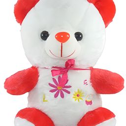 Tickles Charming Sitting Teddy Soft Stuffed Plush Toy for Kids Boys & Girls Birthday Gift (Size: Length 25 cm Color: Red)-picture-7
