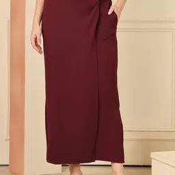 NEUDIS Knitted Straight Midi Skirt image 1
