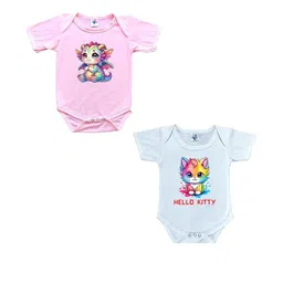 Cute Pals Kids-Unisex Multicoloured Cotton Rompers-image-32