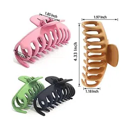SH FSN Women Set of 4 Assorted Claw Clip image 2